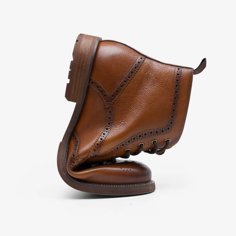 Ashford Arctic Brogue Leather Boots