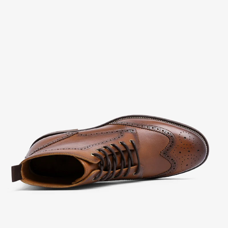 Ashford Arctic Brogue Leather Boots
