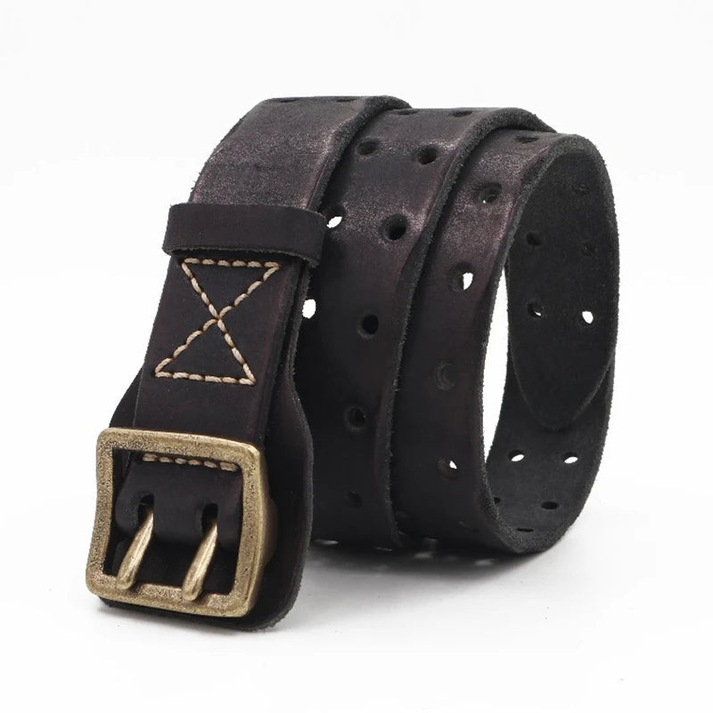 Ashford Handmade Double-Needle Leather Belt