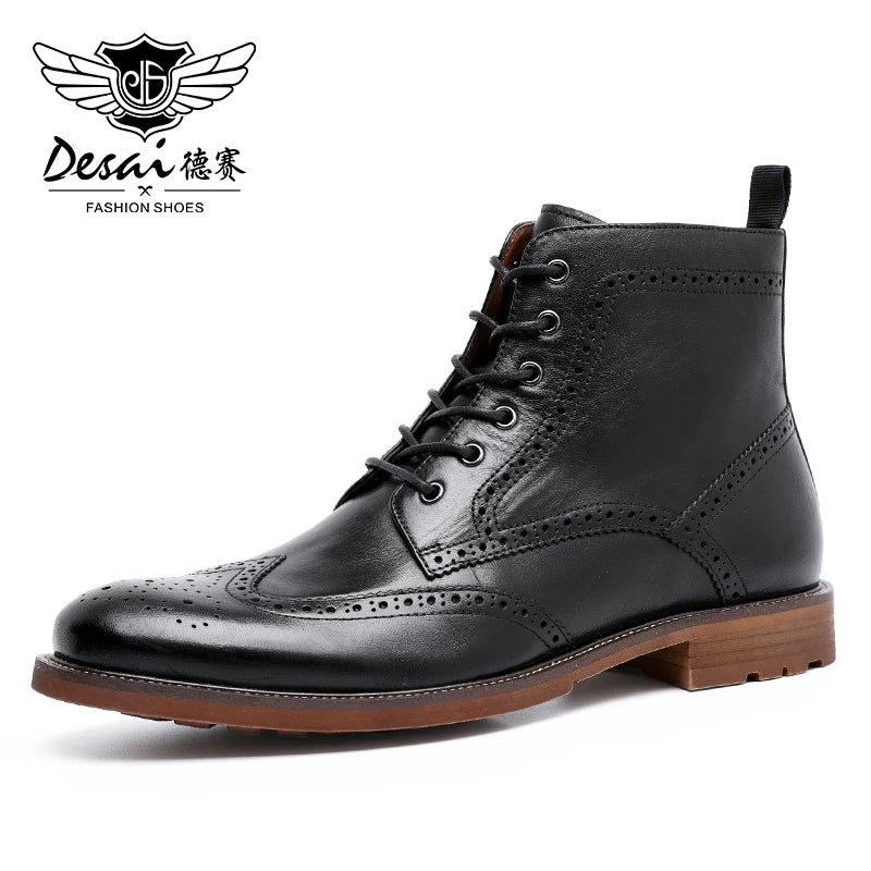 Ashford Arctic Brogue Leather Boots