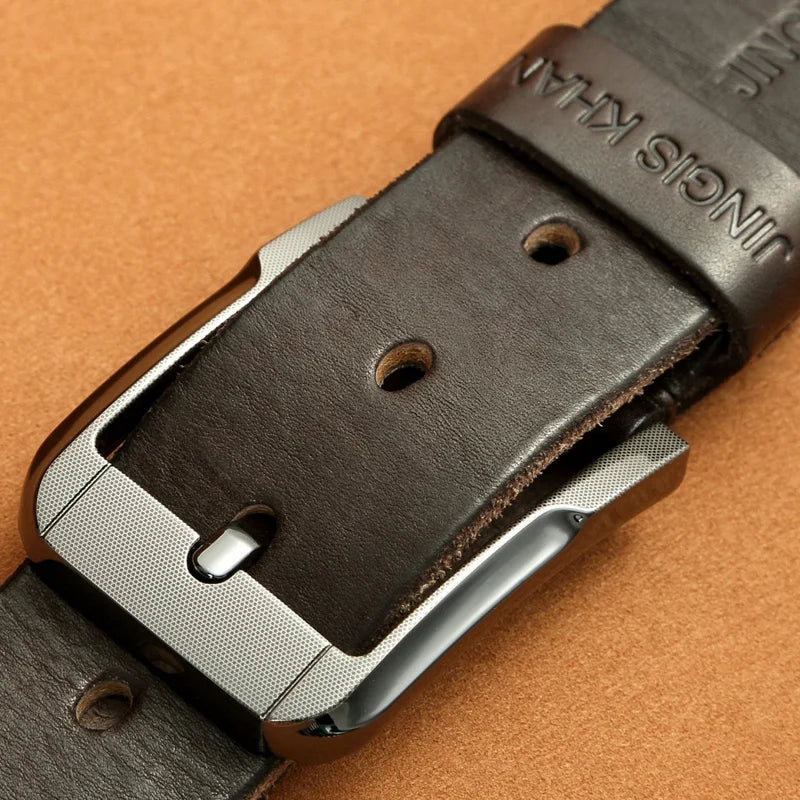 Premium Men’s Genuine Leather Belt – Handmade Vintage Old Money Style