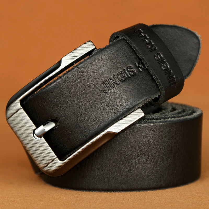 Premium Men’s Genuine Leather Belt – Handmade Vintage Old Money Style