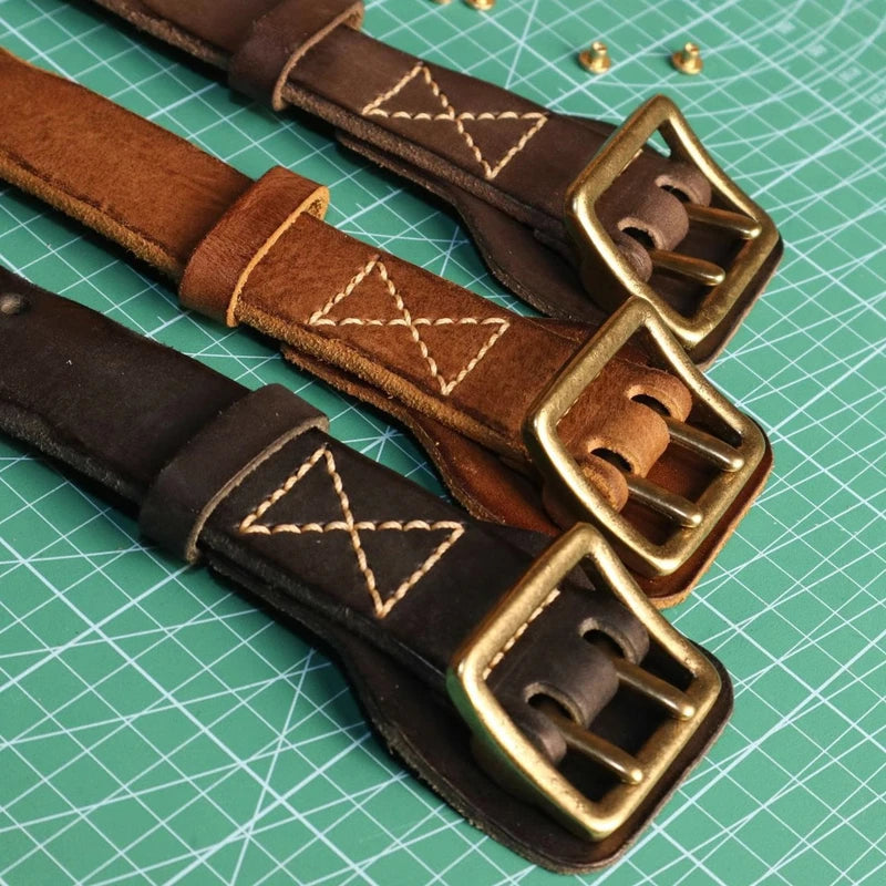 Ashford Handmade Double-Needle Leather Belt