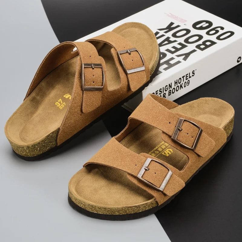 Ashford Cork Footbed Slide Sandals