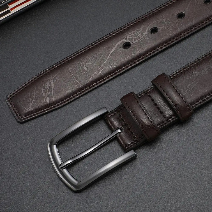 Ashford Gunmetal Cowhide Belt