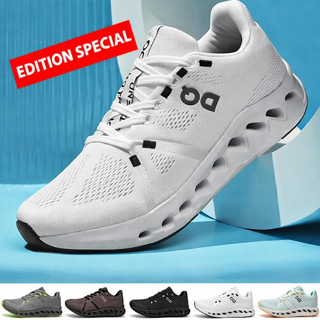 Men’s breathable and lightweight running sneakers with air-cushion technology — premium comfort, superior shock absorption, and versatile athletic design for sophisticated active living.