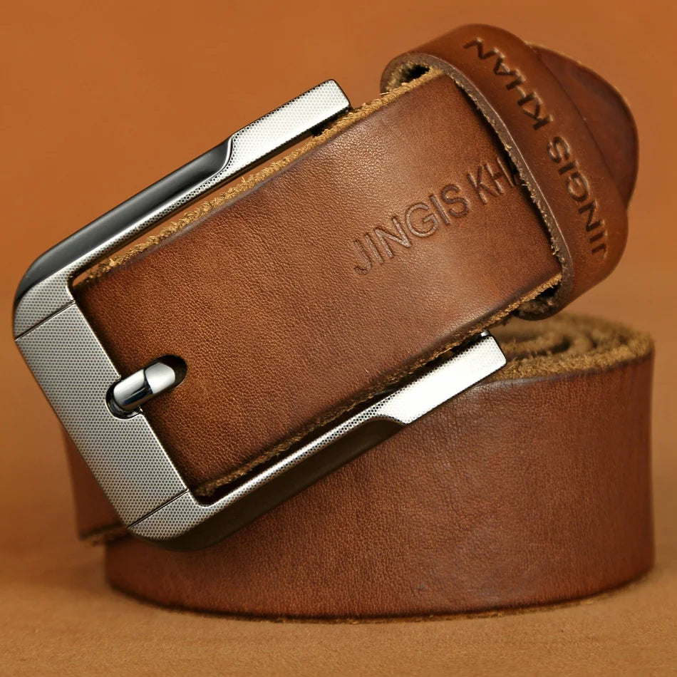 Premium Men’s Genuine Leather Belt – Handmade Vintage Old Money Style