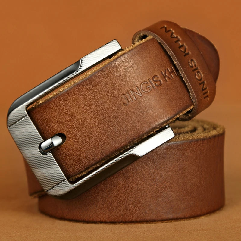 Premium Men’s Genuine Leather Belt – Handmade Vintage Old Money Style
