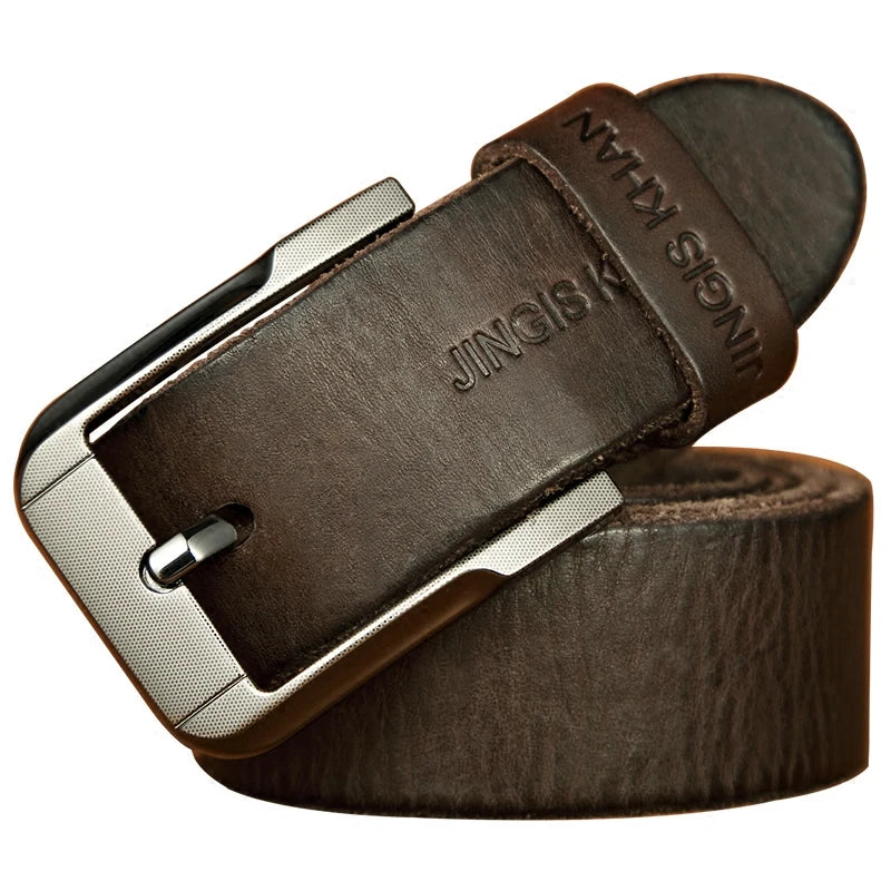 Premium Men’s Genuine Leather Belt – Handmade Vintage Old Money Style