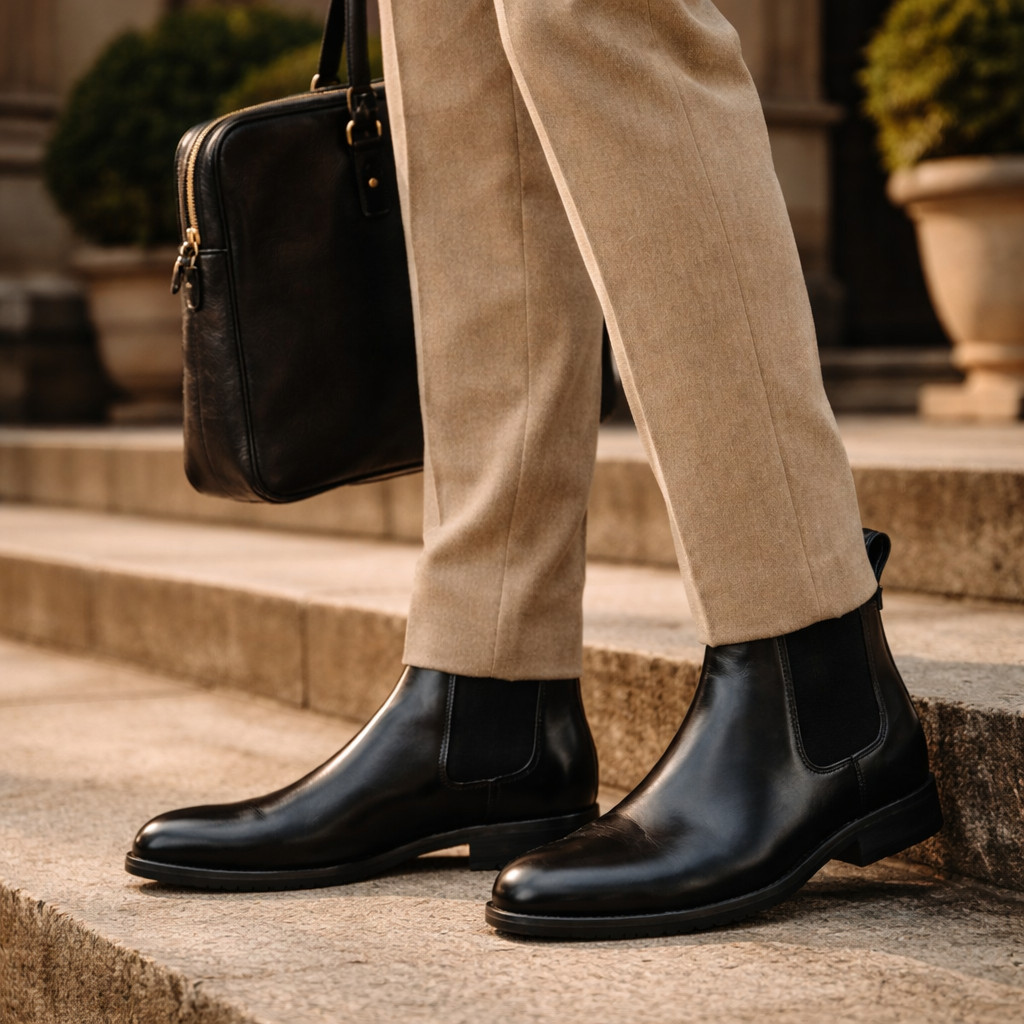 Sovereign™ Men’s Premium Leather Chelsea Boots