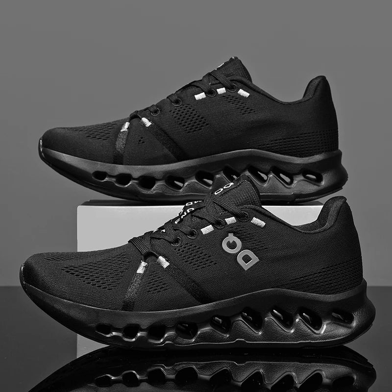 Men’s breathable and lightweight running sneakers with air-cushion technology — premium comfort, superior shock absorption, and versatile athletic design for sophisticated active living.
